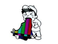 Throw Up Bars Pin