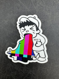 Throw Up Bars Sticker